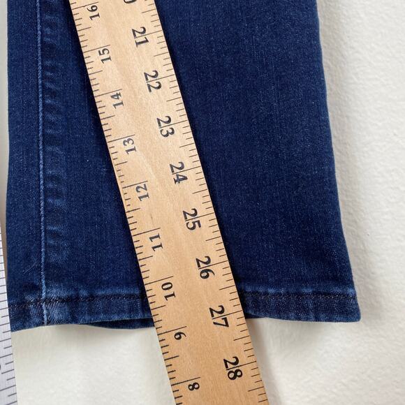 FRAME Le High Straight Jeans Size 29 Dante Blue Stretch Organic Denim Staple - Picture 15 of 16